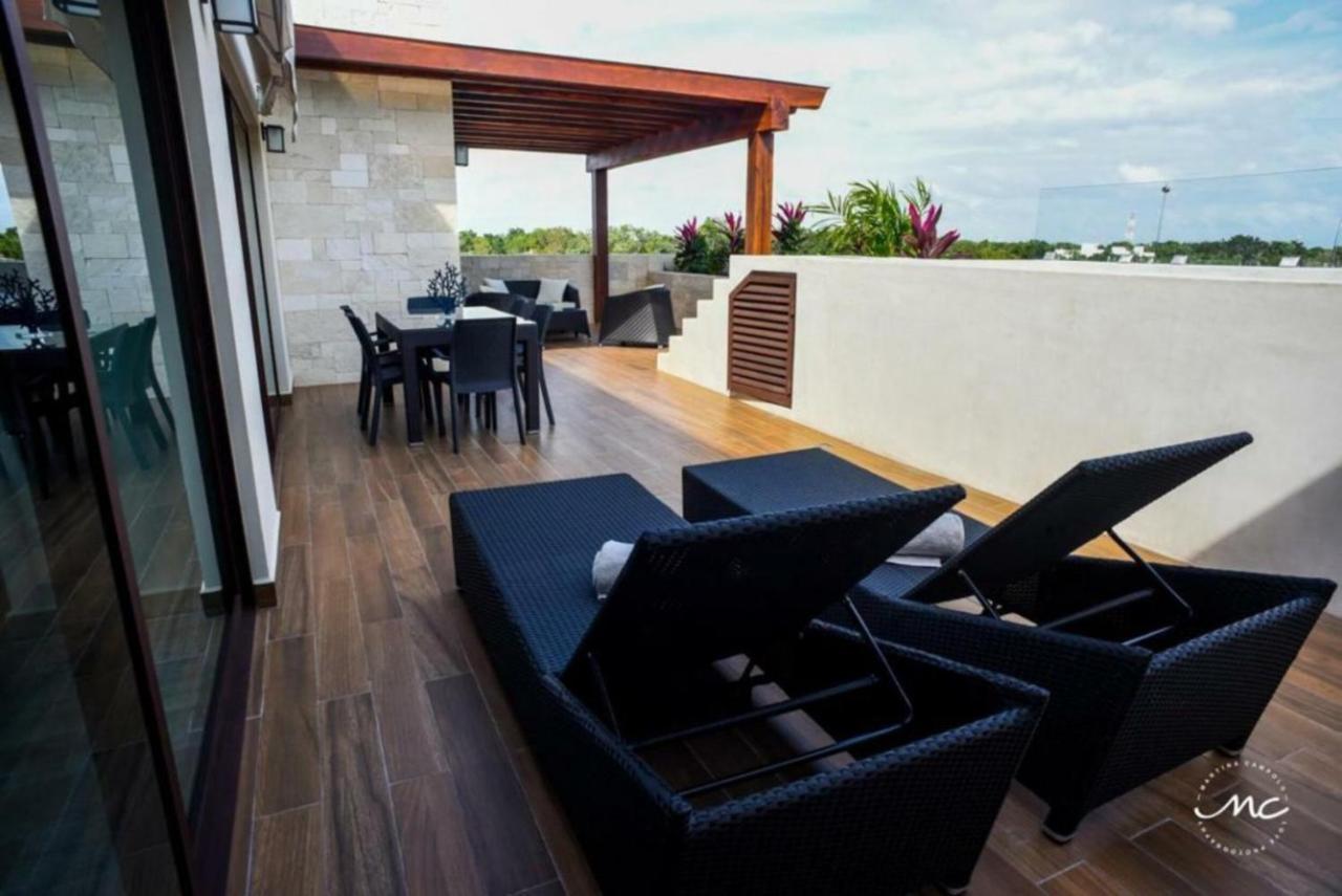 Penthouse Blue Luxury La Veleta Apartment Tulum Exterior photo